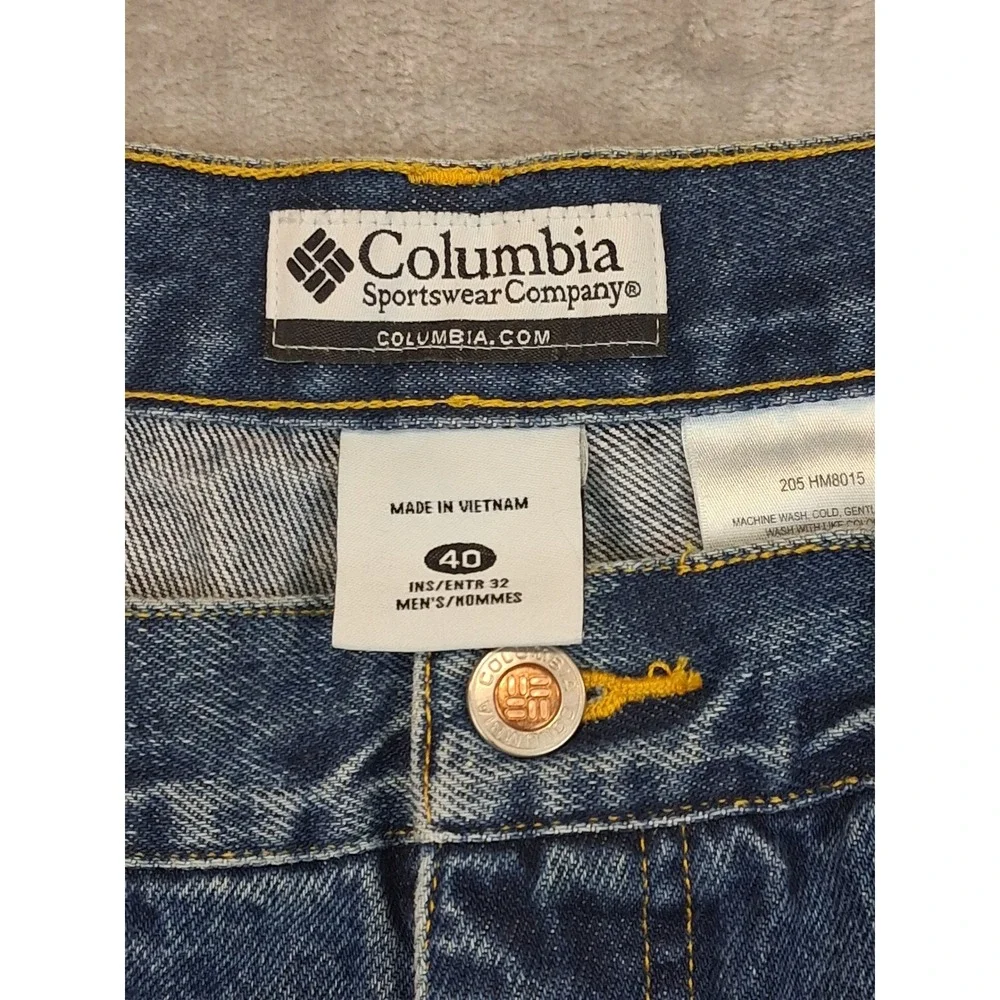 Mens Columbia Sz 40 36x31 Hunters‎ Brush Guard Outdoorsmen Workwear Denim Jeans